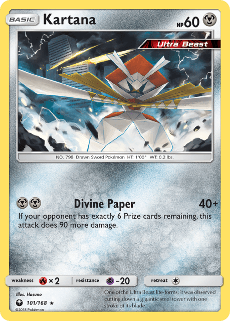 Kartana (Reverse Holofoil) (101) — Celestial Storm