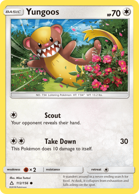 Yungoos (Reverse Holofoil) (112) — Ultra Prism