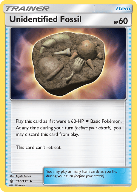 Unidentified Fossil (116) — Forbidden Light
