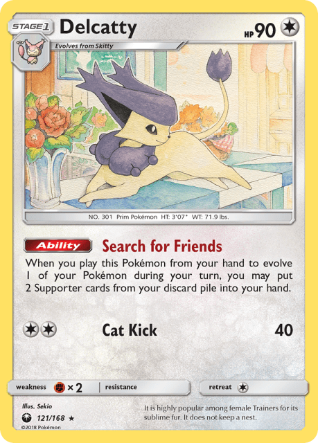Delcatty (Holofoil) (121) — Celestial Storm