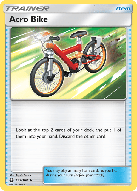 Acro Bike (Reverse Holofoil) (123) — Celestial Storm