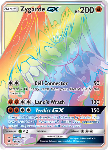 Zygarde-GX (Holofoil) (136) — Forbidden Light