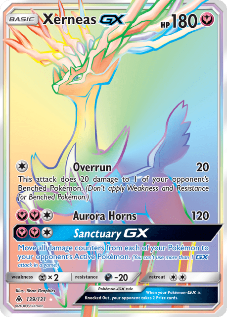 Xerneas-GX (Holofoil) (139) — Forbidden Light