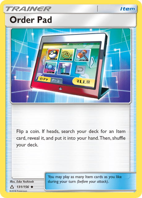 Order Pad (Reverse Holofoil) (131) — Ultra Prism