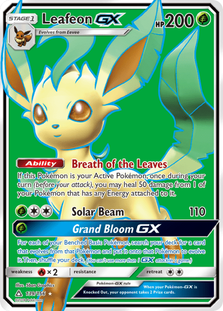 Leafeon-GX (Holofoil) (139) — Ultra Prism