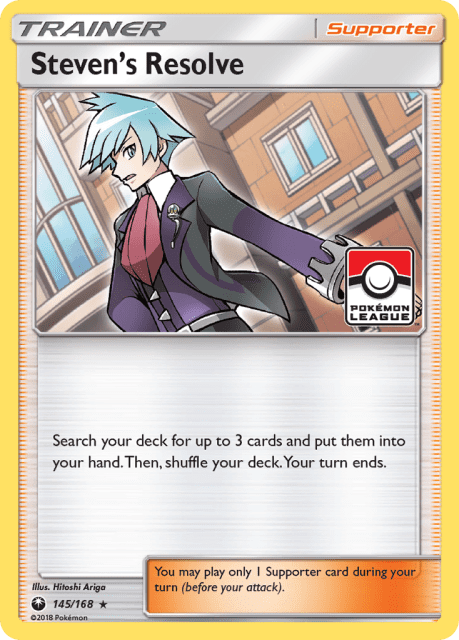 Steven's Resolve (Reverse Holofoil) (145) — Celestial Storm