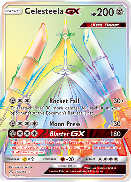 Celesteela-GX (Holofoil) (162) — Ultra Prism