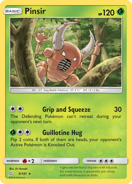 Pinsir (Reverse Holofoil) (9) — Team Up
