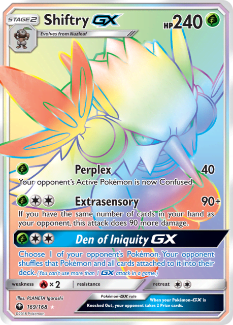 Shiftry-GX (Holofoil) (169) — Celestial Storm