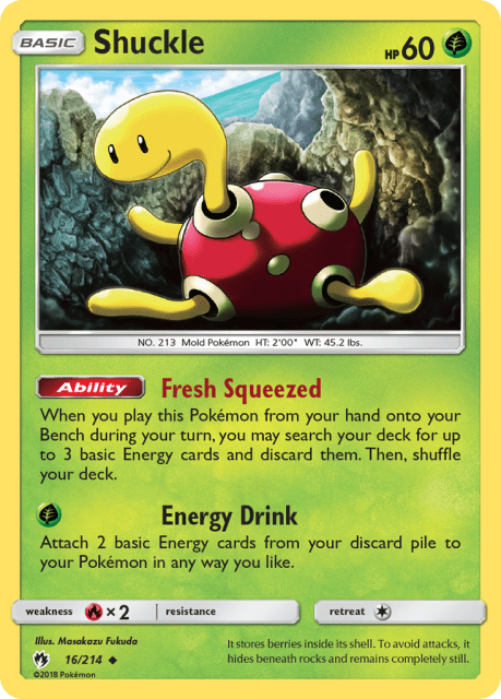 Shuckle (Reverse Holofoil) (16) — Lost Thunder