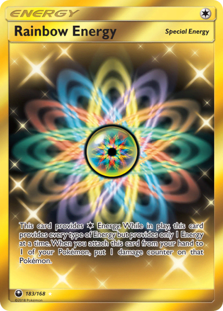Rainbow Energy (Holofoil) (183) — Celestial Storm