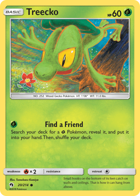 Treecko (Reverse Holofoil) (20) — Lost Thunder