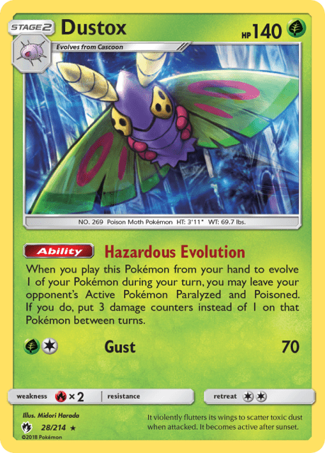 Dustox (Reverse Holofoil) (28) — Lost Thunder