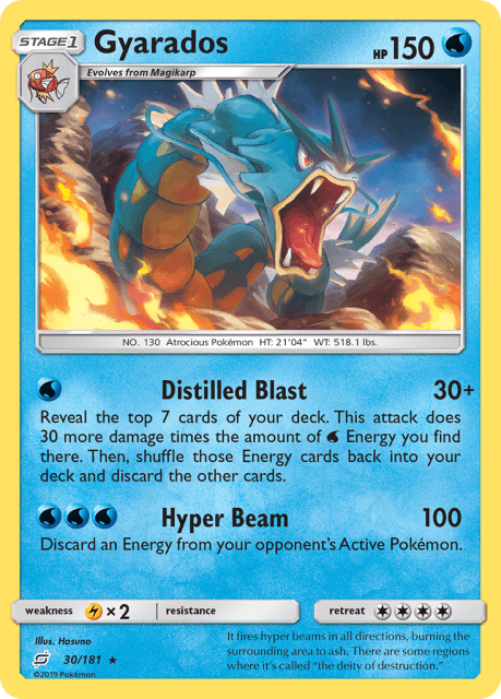 Gyarados (Holofoil) (30) — Team Up