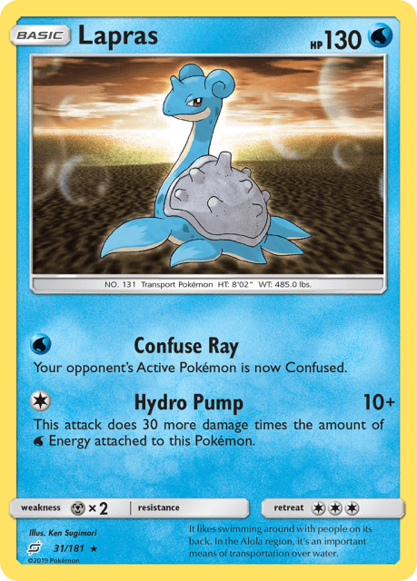 Lapras (Reverse Holofoil) (31) — Team Up