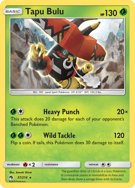 Tapu Bulu (Holofoil) (37) — Lost Thunder