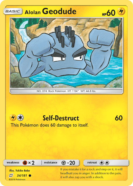 Alolan Geodude (34) — Team Up