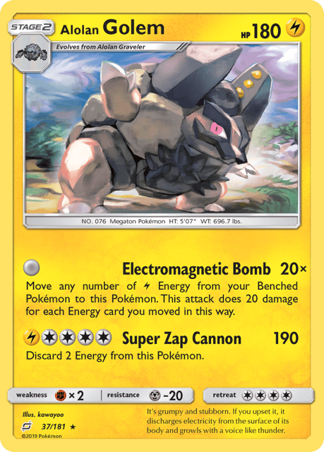 Alolan Golem (37) — Team Up