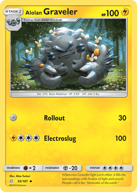 Alolan Graveler (Reverse Holofoil) (36) — Team Up