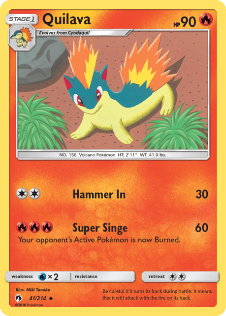 Quilava (41) — Lost Thunder