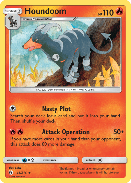 Houndoom (Reverse Holofoil) (46) — Lost Thunder