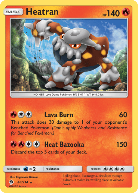 Heatran (Holofoil) (48) — Lost Thunder