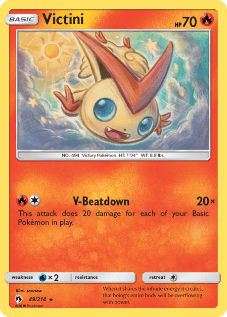 Victini (Reverse Holofoil) (49) — Lost Thunder