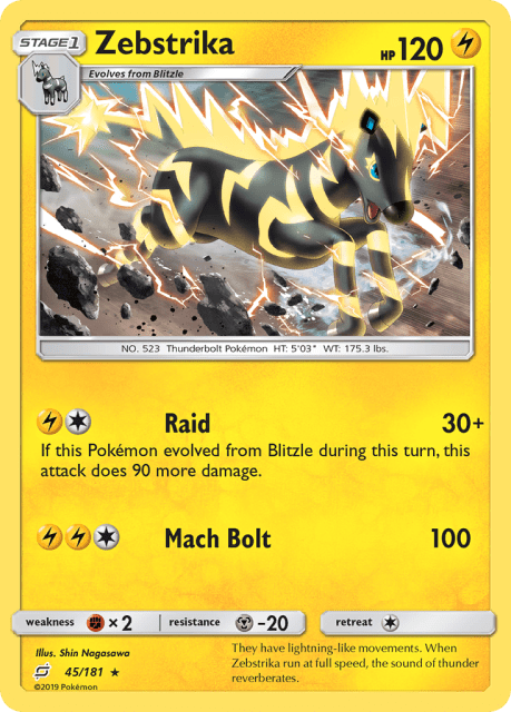 Zebstrika (Pikachu Stamp16) (45) — Team Up