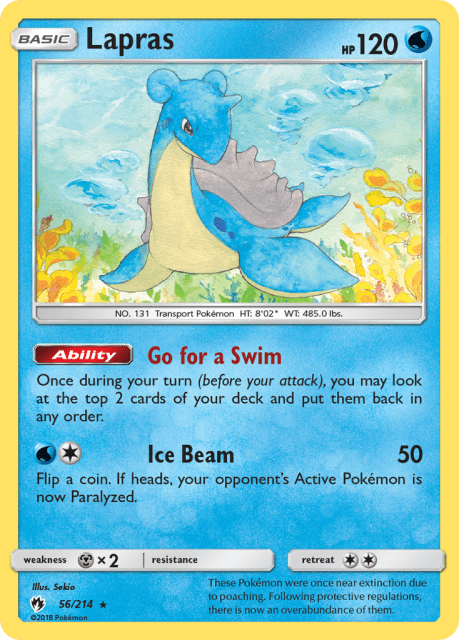 Lapras (Reverse Holofoil) (56) — Lost Thunder