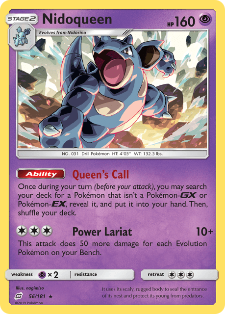 Nidoqueen (Reverse Holofoil) (56) — Team Up