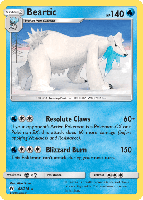 Beartic (Reverse Holofoil) (62) — Lost Thunder