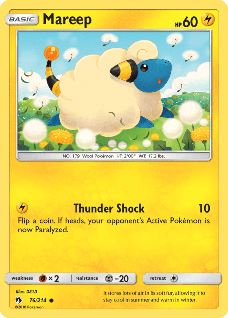 Mareep (Reverse Holofoil) (76) — Lost Thunder