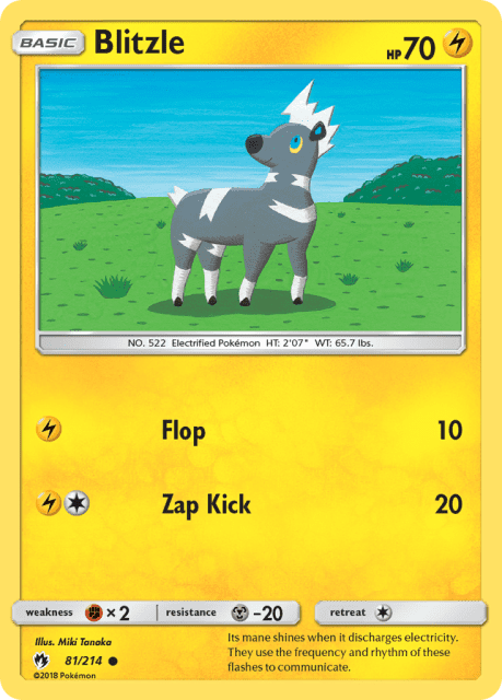 Blitzle (Pikachu Stamp1) (81) — Lost Thunder