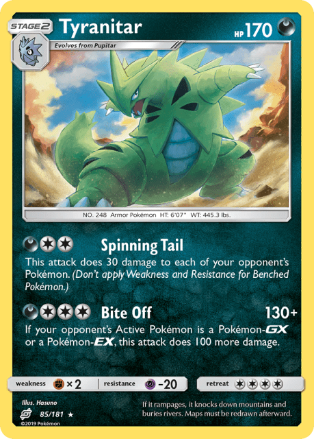 Tyranitar (Holofoil) (85) — Team Up
