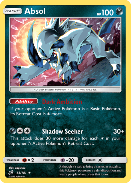 Absol (Reverse Holofoil) (88) — Team Up