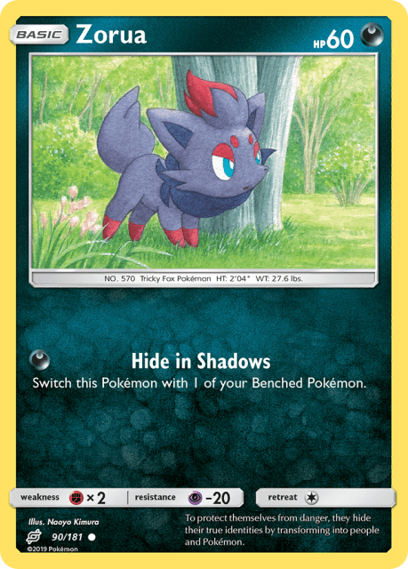 Zorua (Reverse Holofoil) (90) — Team Up
