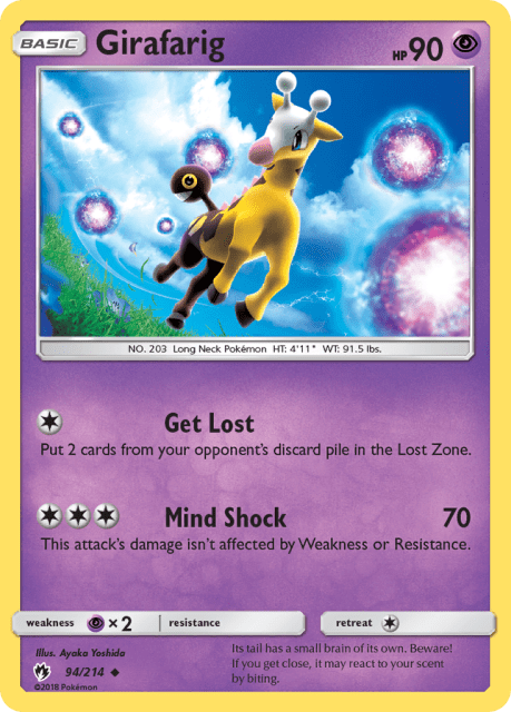 Girafarig (Reverse Holofoil) (94) — Lost Thunder