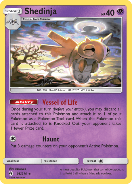 Shedinja (Reverse Holofoil) (95) — Lost Thunder