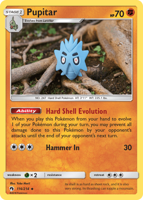 Pupitar (Reverse Holofoil) (116) — Lost Thunder
