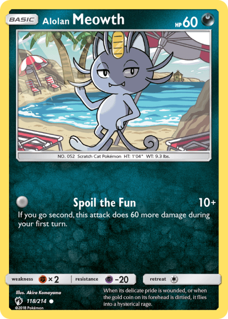 Alolan Meowth (118) — Lost Thunder
