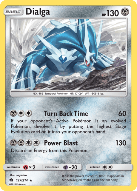 Dialga (Holofoil) (127) — Lost Thunder
