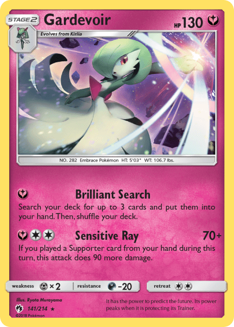 Gardevoir (Reverse Holofoil) (141) — Lost Thunder