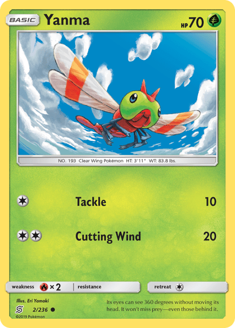 Yanma (Reverse Holofoil) (2) — Unified Minds