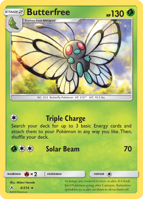 Butterfree (Reverse Holofoil) (4) — Unbroken Bonds