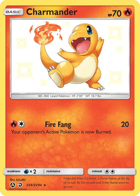 Charmander (Holofoil) (SV6) — Hidden Fates Shiny Vault