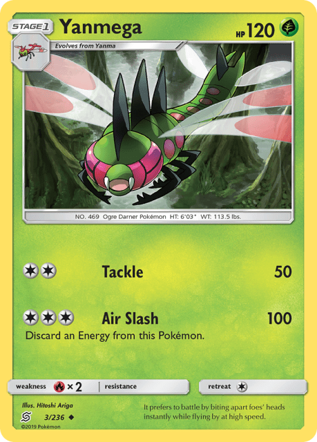 Yanmega (Reverse Holofoil) (3) — Unified Minds