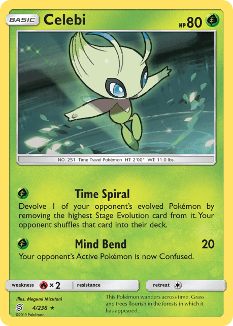 Celebi (Reverse Holofoil) (4) — Unified Minds