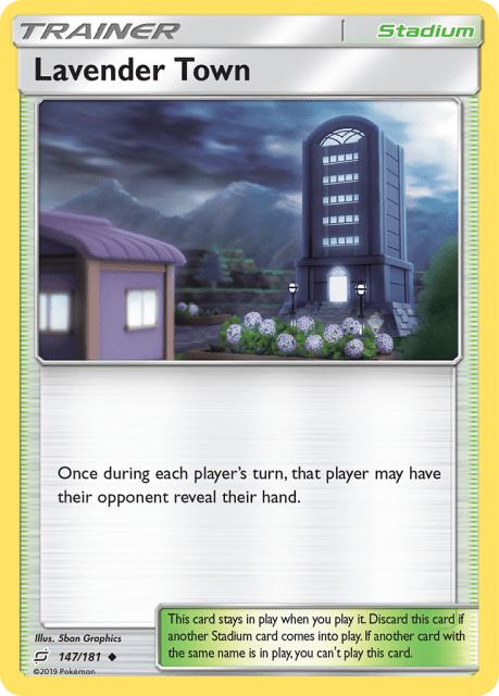 Lavender Town (Reverse Holofoil) (147) — Team Up