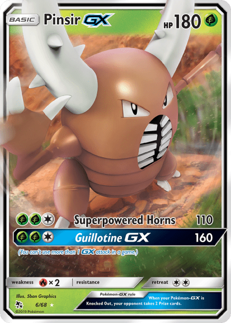 Pinsir-GX (Holofoil) (6) — Hidden Fates