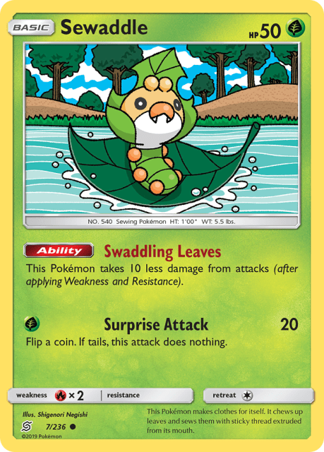 Sewaddle (Reverse Holofoil) (7) — Unified Minds